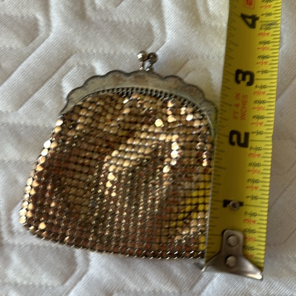 Vintage Gold Glomesh Coin Purse Made in Australia Chainmail Metal Mesh - Picture 10 of 10